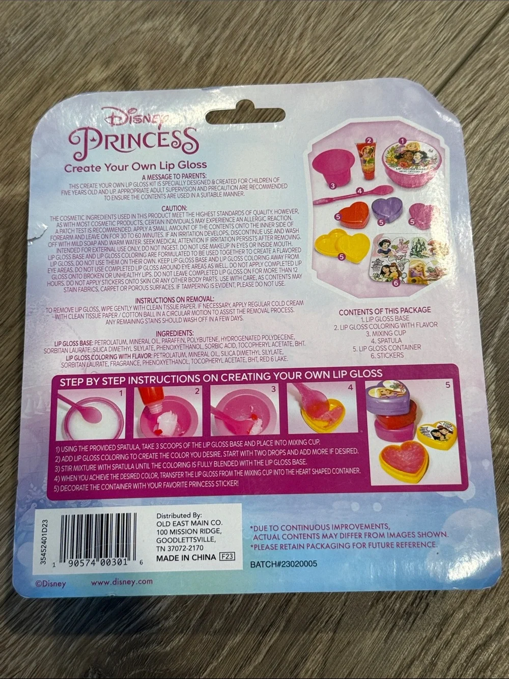 Disney Princess Lip Gloss Kit - Pink Purple Red